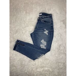 Kancan Women's Jeans RN#144635 Size 5/26 Factory Distressed/Ripped